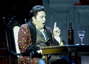 Aleksey Bogdanov (Baron Scarpia), Tosca, Opera North, Photo: Lisa Morrison