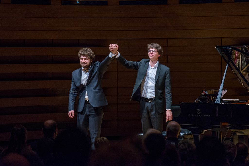 Lukas Geniušas and Lucas Debargue, photo Vladimir Kevorkov