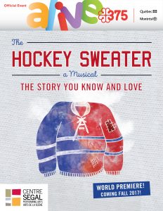 Affiche officielle The Hockey Sweater (Groupe CNW/Société des célébrations du 375e anniversaire de Montréal)