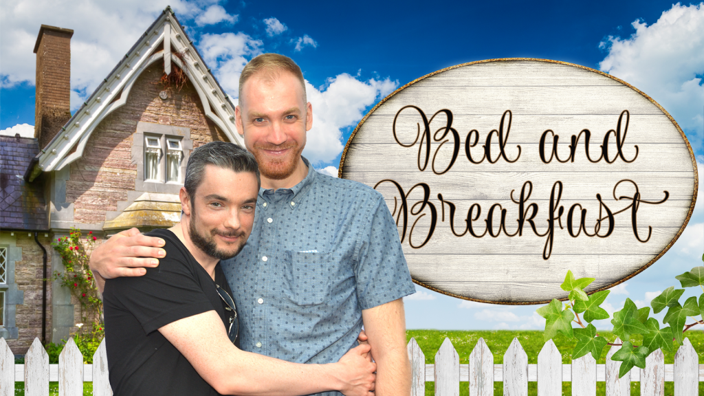 Paul Dunn and Mark Crawford in Bed and Breakfast, Photo courtesy of Centaur Theatre
