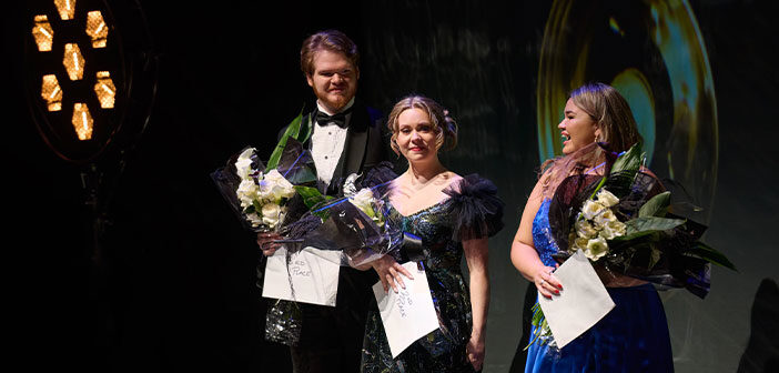 Left to right: Duncan Stenhouse, Elisabeth St-Gelais, Emily Rocha