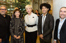 De gauche à droite : M. Marc Hervieux, directeur du Conservatoire de musique et d'art dramatique du Québec; Mme Madeleine Careau, Cheffe de la direction de l'OSM; Mme Isabelle Brais, épouse du premier ministre du Québec; M. Rafael Payare, directeur musical de l'OSM; M. Hugues Cloutier, directeur du Conservatoire de musique de Val-d’Or (Photo provenant de l'OSM)