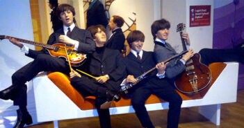 Sculptures de cire de Madame Tussaud représentant les Beatles (Photo par Abi Skipp)