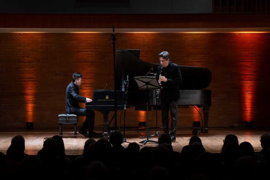 Pianist Kevin Afhat and clarinetist Joaquim Valdepanas