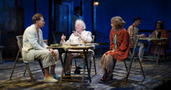 Tim Daly as Rev. Shannon, Austin Pendleton as Nonno and Jean Lichty as Hannah. Photo by Joan Marcus