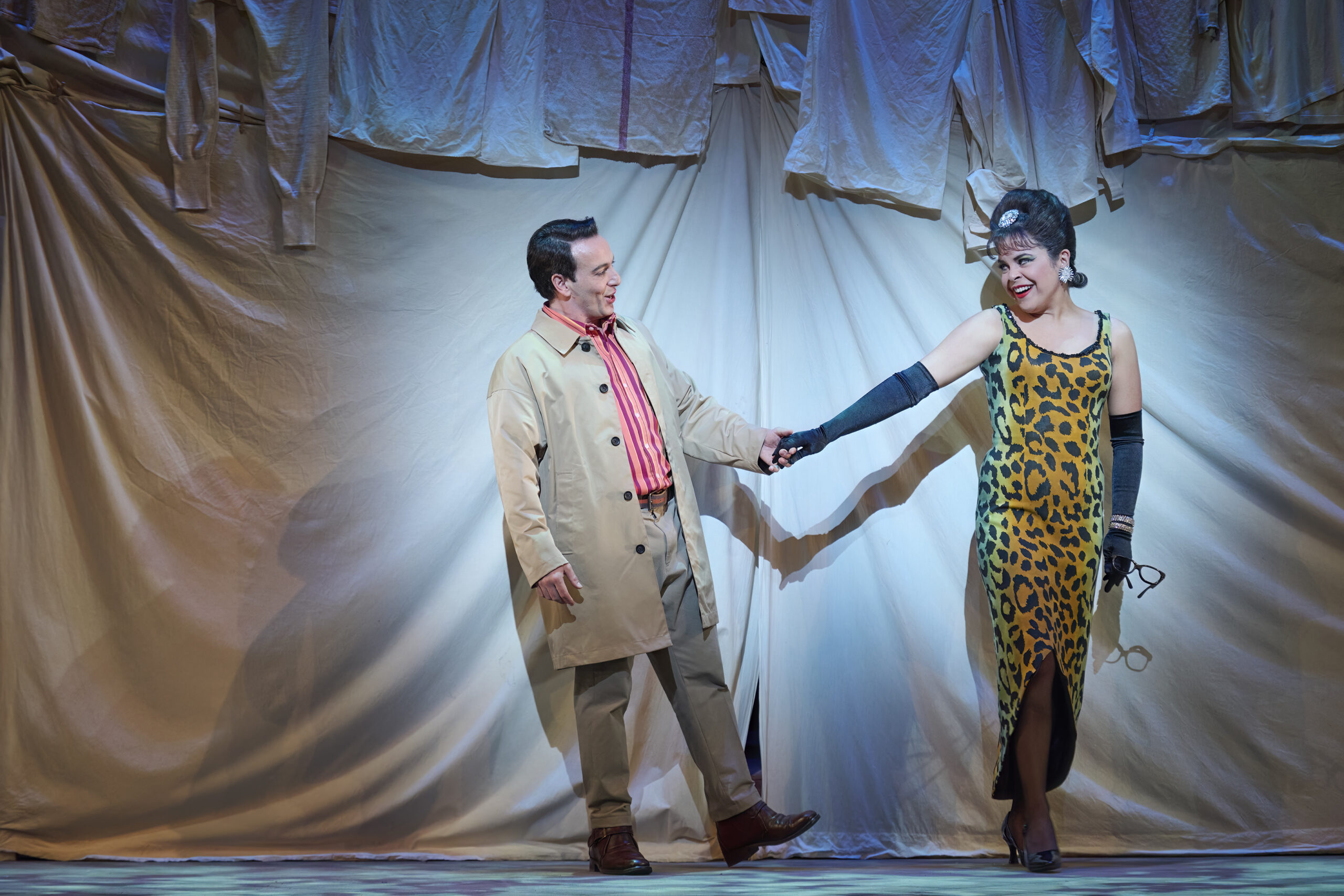 Santiago Ballerini as Ernesto and Simone Osborne as Norina in the Canadian Opera Company’s production of Don Pasquale, 2024. Photo: Michael Cooper