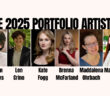 Images of the 8 participants of the Portfolio Artists 2025 internship program.