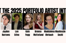 Images of the 8 participants of the Portfolio Artists 2025 internship program.