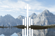 Banff International String Quartet Competition logo overlay on mountains
