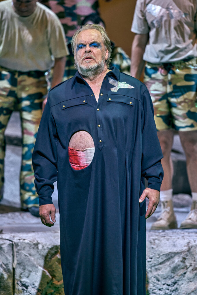 Michael Volle (Amfortas) in Bayreuth Festival's Parsifal Photo Enrico Nawrath