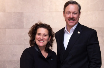Nathalie Maillé Directrice générale du CAM et Mathieu Bouchard Président