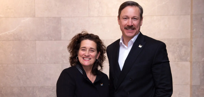 Nathalie Maillé Directrice générale du CAM et Mathieu Bouchard Président