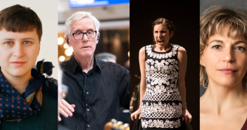 Bronwyn Thies-Thompson, Tim Brady, Sarah Albu, and Marie-Annick Béliveau. MARS: Sign of Life premieres December 3–5, 2026 at Centaur Theatre. Photo courtesy of Bradyworks.