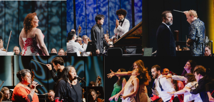 Collage de performances du Festival de Lanaudière 2026 réunissant orchestres, solistes, chefs d'orchestre et chanteurs.