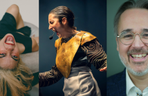 Left to right: Marcela Lucatelli (photo by Ana Alexandrino), Sarah Albu (photo by Martin Morisette), and Jean-François Daigneault.